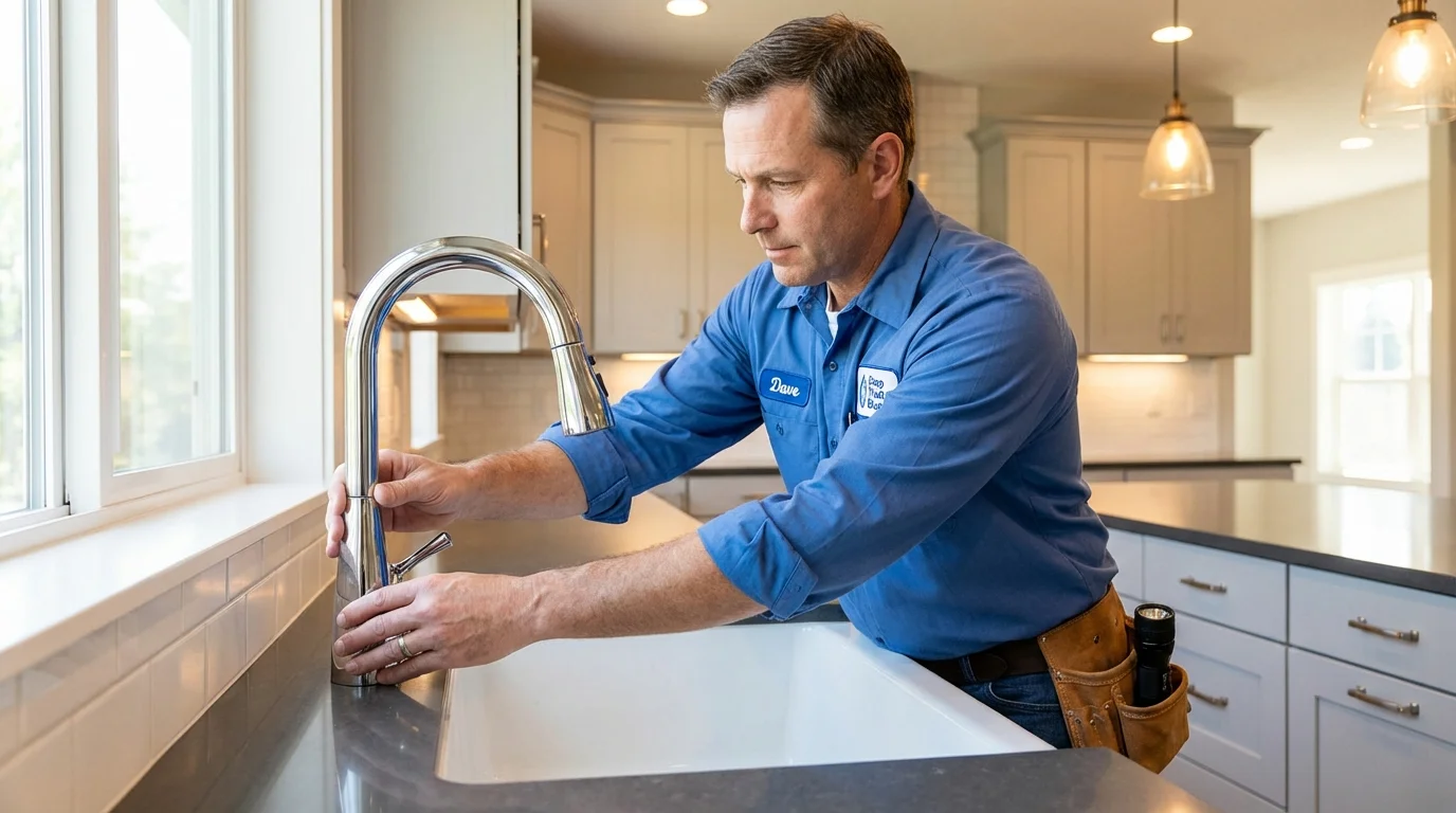 Kitchen faucet installation by Johns Plumbing LLC in Munday